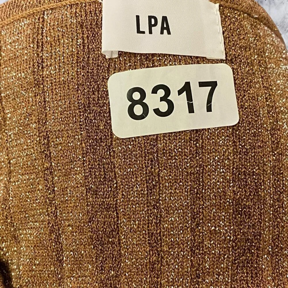 LPA Vance Mini Cardigan in Bronze
